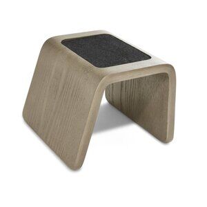 Lovesac Sactionals Angled Side Coasters: Weathered Ash Bent Wood Veneer